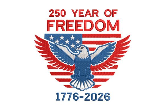 250 Years Freedom Eagle Flag 1776-2026