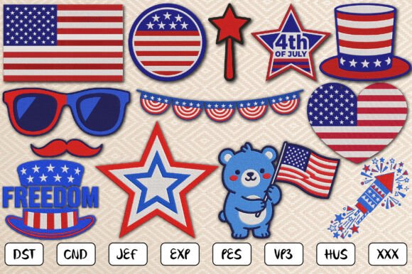4th of July Embroidery Bundle Review