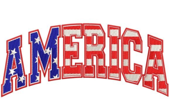 America 4th of July Embroidery Review