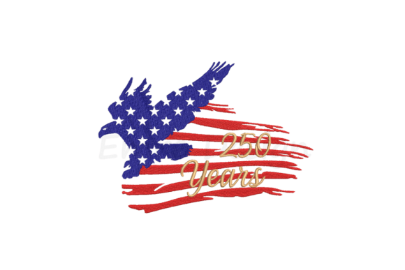 America Flag 250 of Years Embroidery Review
