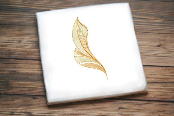 Beautiful Feather Tree Leaf Embroidery Review
