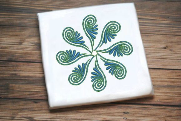 Blue Green One Line Flower Review