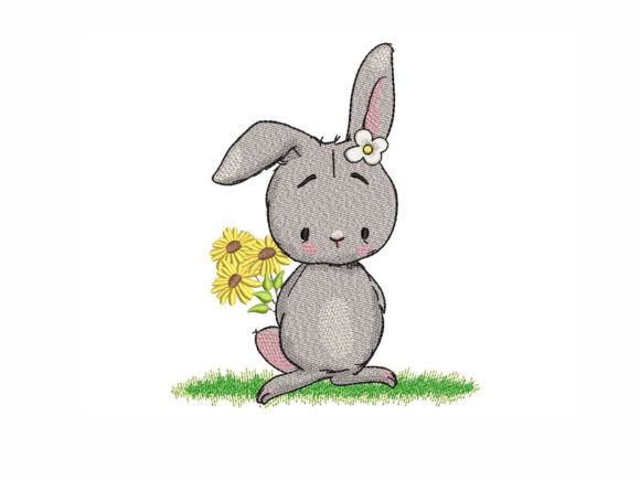 Bunny with Sunflowers Design Review