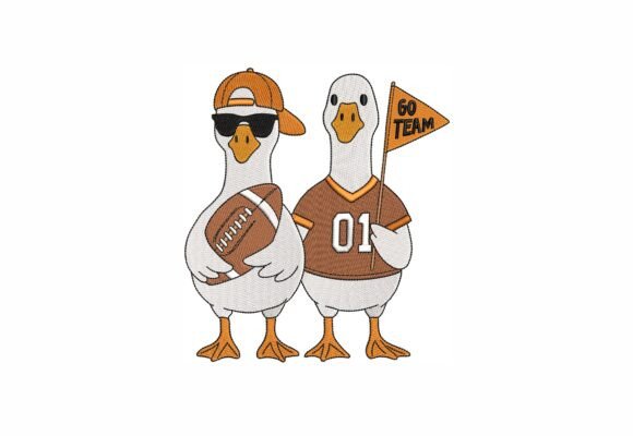 Football Geese Embroidery Design Review