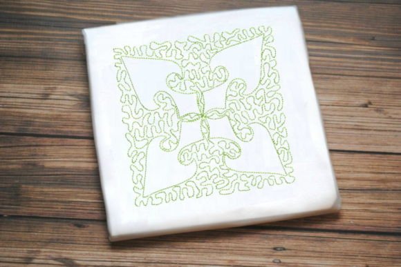 Green One Line Flower Embroidery Review