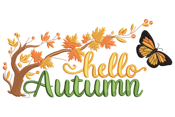 Hello Autumn Embroidery Design Review
