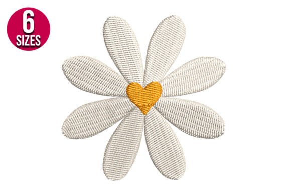 Mini Daisy Flower with Heart Embroidery Review