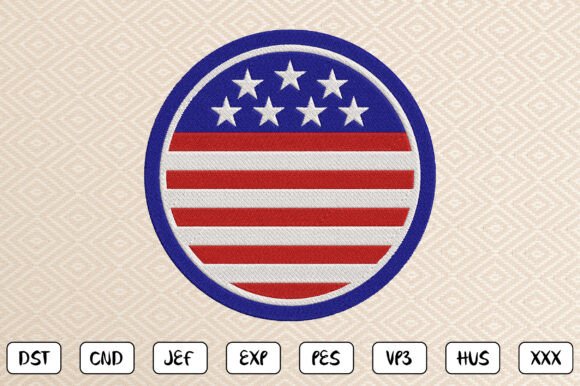 Patriotic Circle Embroidery Design Review