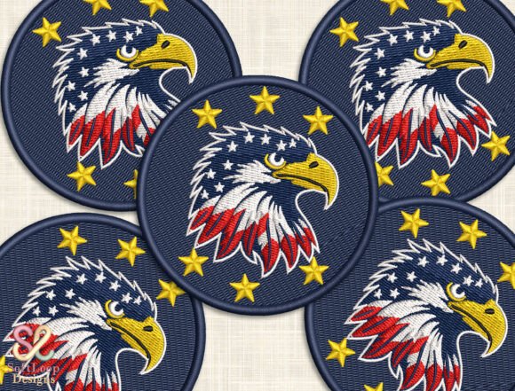Patriotic Eagle Stars Patch Embroidery Review