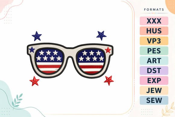 Patriotic Sunglasses 4th of July Embroidery Review