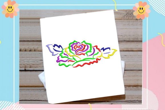 Rainbow Rose Embroidery Design Review for Seasonal Sellers