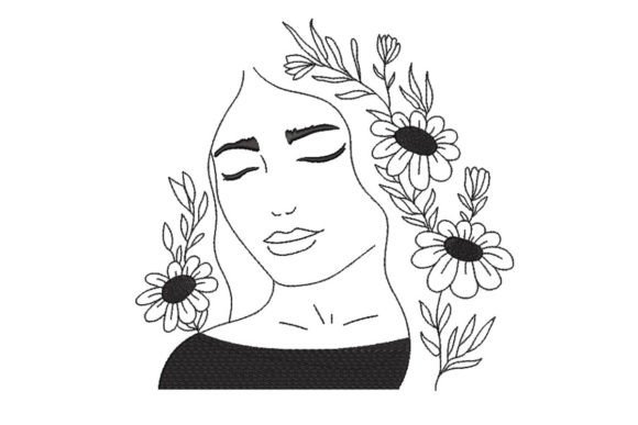 Woman with Flowers Embroidery Review